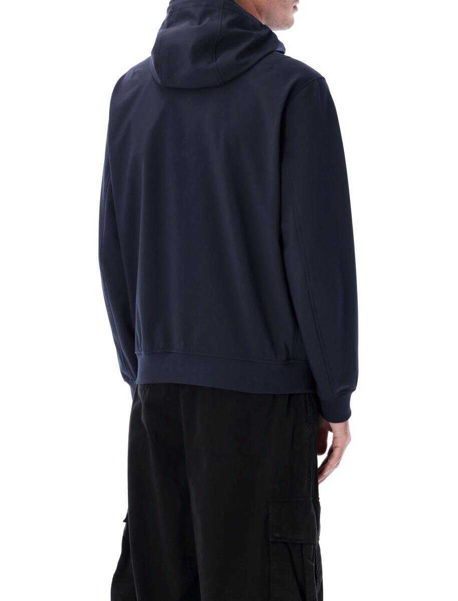 Geci Stone Island Stone Island Soft Shell-RE.Dye Technology Light Hooded Jacket NAVY Barbati (BM 18423999) 2