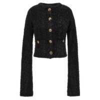 Cardigane Balenciaga Cropped Tweed Cardigan Femei