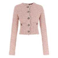 Cardigane Balenciaga Cropped Tweed Cardigan Femei