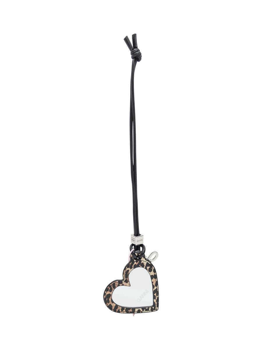 Accesorii Ganni Ganni Bou Heart Shaped Mirror Black Femei (BM 18424962) 2