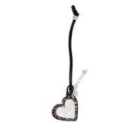 Accesorii Ganni Heart-Shaped Mirror With Leopard Print Femei