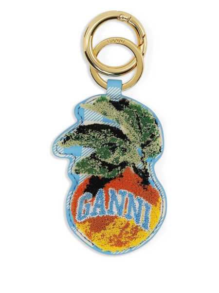 Accesorii Ganni Ganni Apple-Shaped Keychain BLUE Femei (BM 18424983) 1