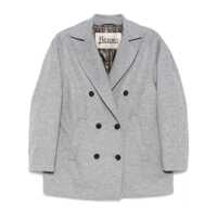 Paltoane Herno Double-Breasted Wool Coat Femei