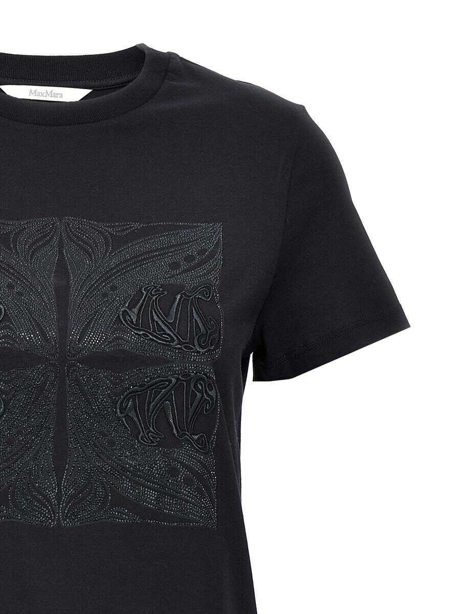 Tricouri Max Mara Max Mara Farad T-Shirt Black Femei (BM 18425856) 3