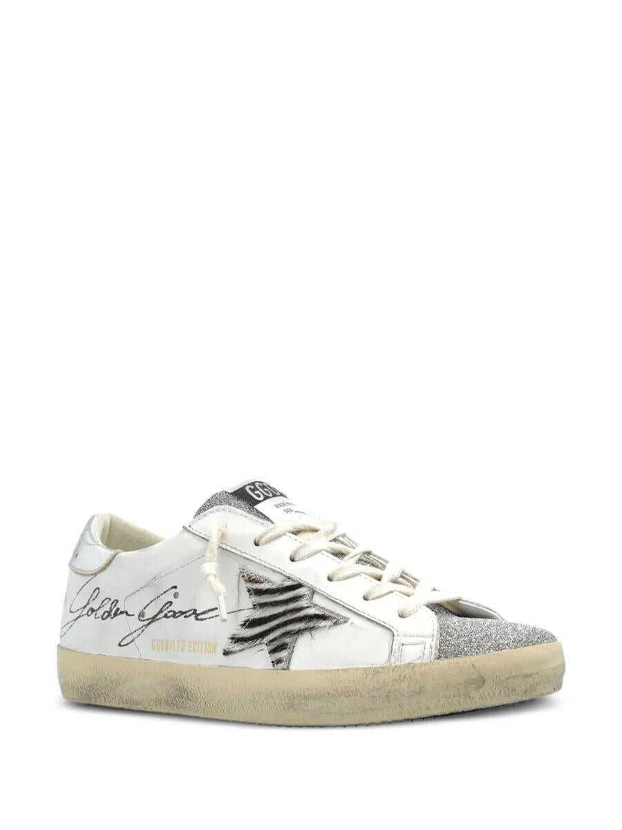 Sneakers Golden Goose Golden Goose Super Star Leather Upper With Signature Crystal Toe And Tongue Zebra Horsy Star Laminated Heel Shoes WHITE Femei (BM 18426147) 4