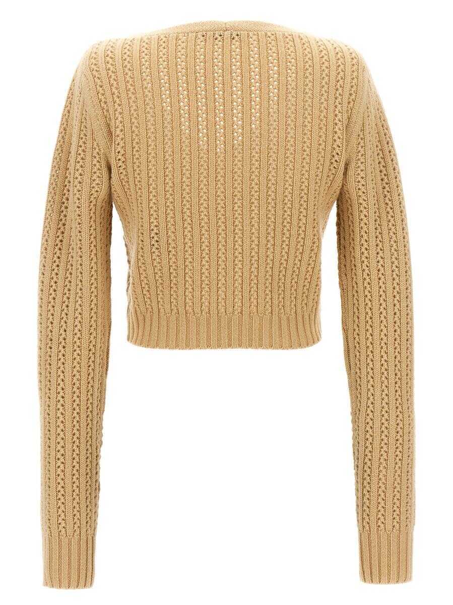 Pulovere Max Mara Max Mara Ifrem Sweater Beige Femei (BM 18426381) 2