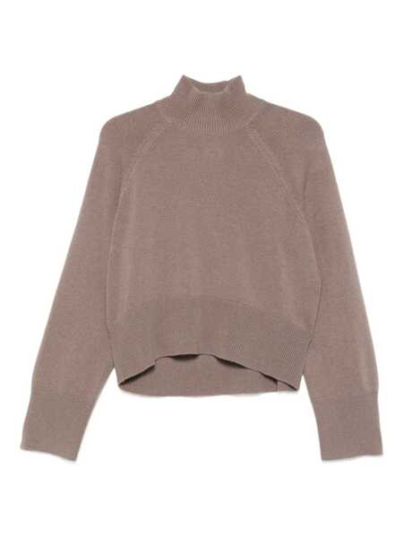 Pulovere Brunello Cucinelli Brunello Cucinelli Wool Turtle-Neck Sweater Grey Femei (BM 18426678) 1