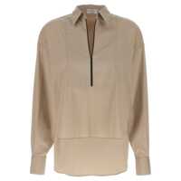 Camasi Brunello Cucinelli V-Neck Shirt Monile Femei