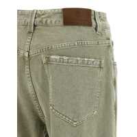 Blugi Brunello Cucinelli Dama - Blugi Brunello Cucinelli Brunello Cucinelli Wide Leg Jeans GREEN Femei (BM 18426756) - B-mall.ro