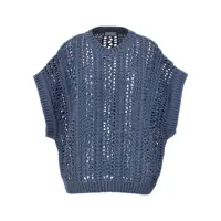 Pulovere Brunello Cucinelli Ribbed Net Sweater Femei