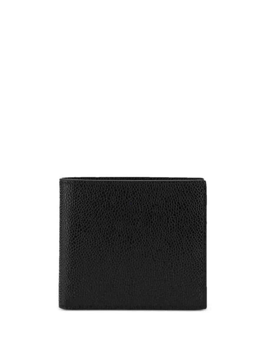 Portofele Thom Browne Thom Browne Billfold In Pebble Grain Leather Accessories Black Femei (BM 18426870) 1