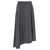 Brunello Cucinelli Brunello Cucinelli Asymmetrical Wool Skirt GRAY