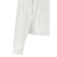 Topuri Brunello Cucinelli Dama - Bluze de trening Brunello Cucinelli Brunello Cucinelli Piqu Hoodie WHITE Femei (BM 18426921) - B-mall.ro