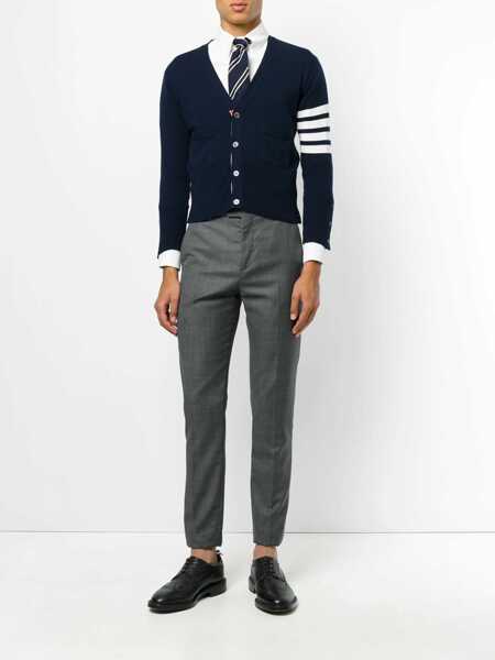Pulovere Thom Browne Thom Browne Sweaters BLUE Barbati (BM 18427002) 2