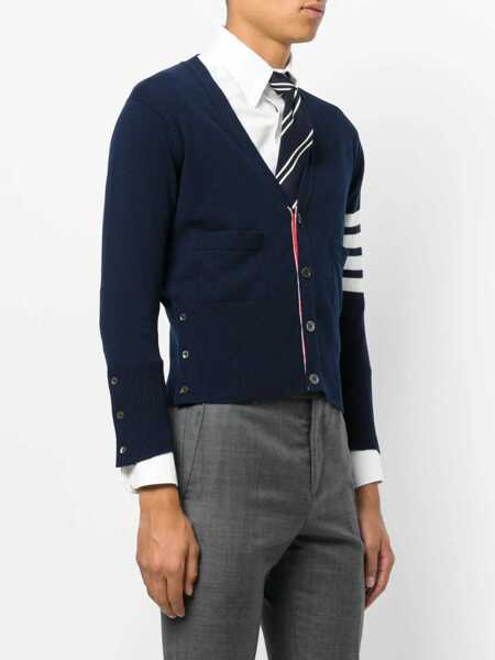 Pulovere Thom Browne Thom Browne Sweaters BLUE Barbati (BM 18427002) 3