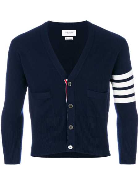 Pulovere Thom Browne Thom Browne Sweaters BLUE Barbati (BM 18427002) 1