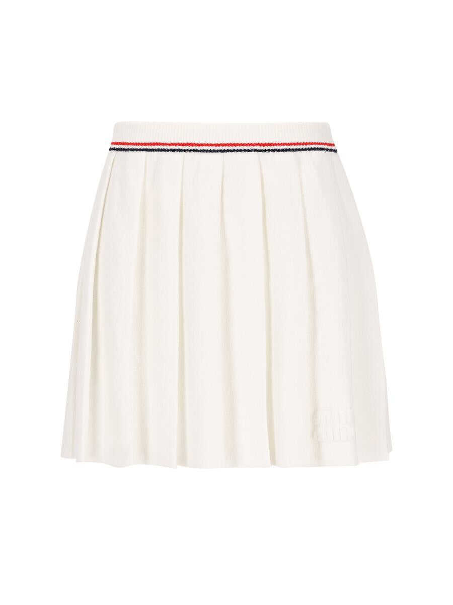 Fuste Miu Miu Miu Miu Skirts WHITE Femei (BM 18427023) 1