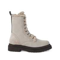 Bocanci Brunello Cucinelli Suede Combat Boots Monile Femei