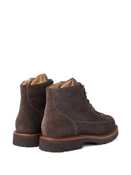 Bocanci Brunello Cucinelli Brunello Cucinelli Suede Ankle Boots BROWN Barbati (BM 18427128) 3