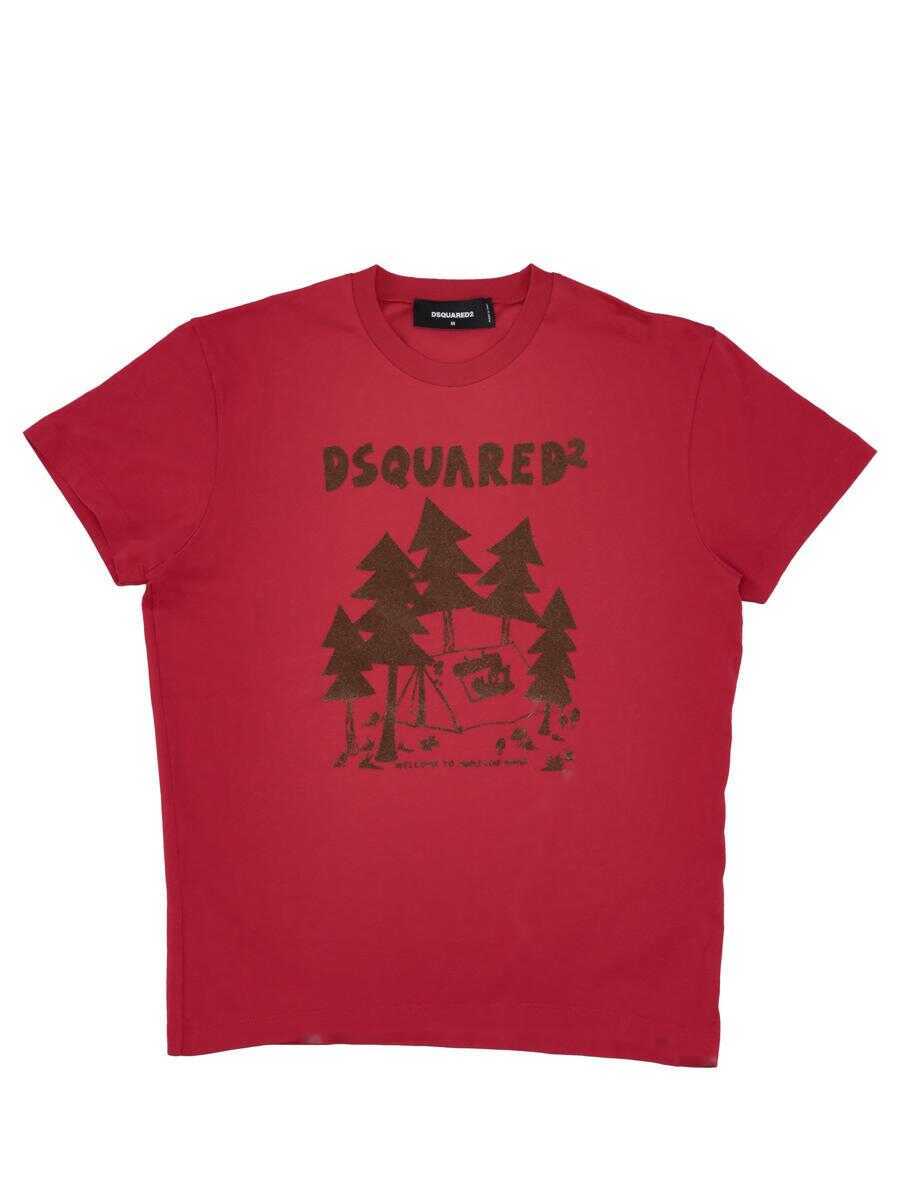 Topuri DSQUARED2 DSQUARED2 D2 Female Pre-Collection RED Femei (BM 18427608) 1