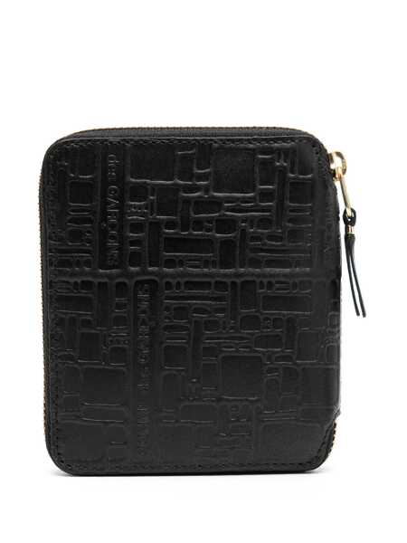 Portofele Comme des Garons Comme Des Garons Embossed Logotype Wallet Accessories Black Femei (BM 18427623) 2
