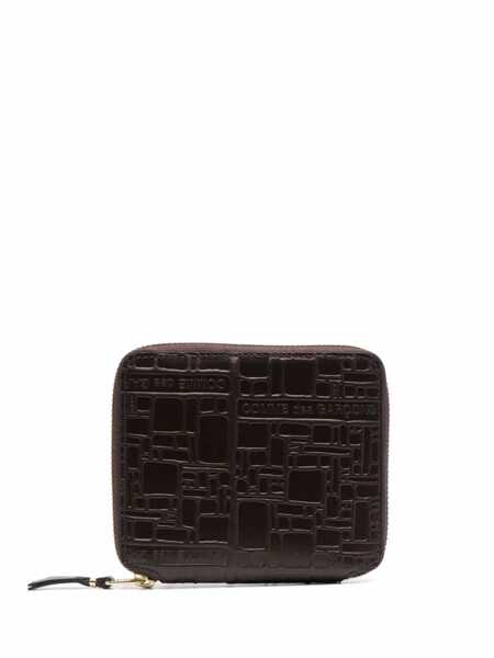 Portofele Comme des Garons Comme Des Garons Embossed Logotype Wallet Accessories BROWN Femei (BM 18427626) 1
