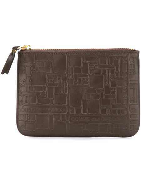 Genti de mana Comme des Garons Comme Des Garons Embossed Logotype Pouch Accessories BROWN Femei (BM 18427638) 1