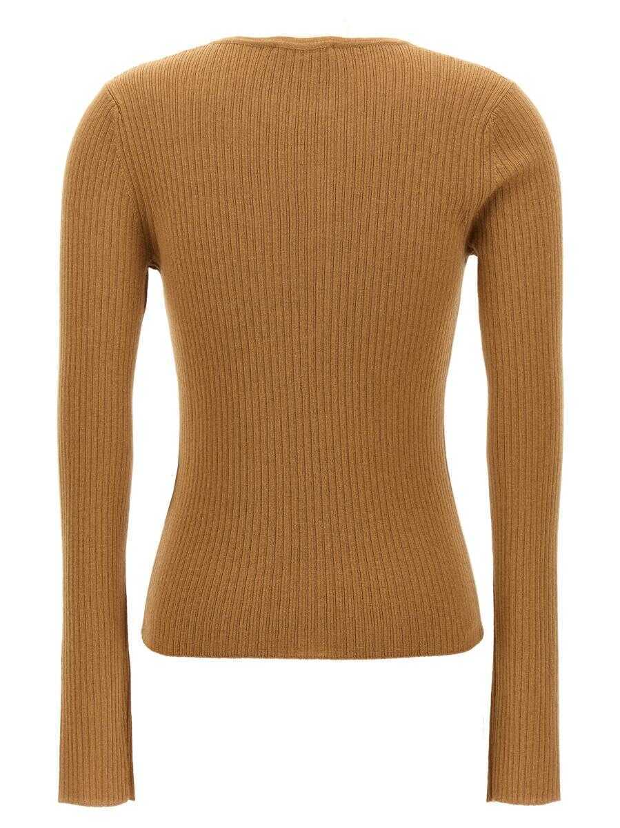 Pulovere Max Mara Max Mara Urlo Sweater Beige Femei (BM 18427896) 2