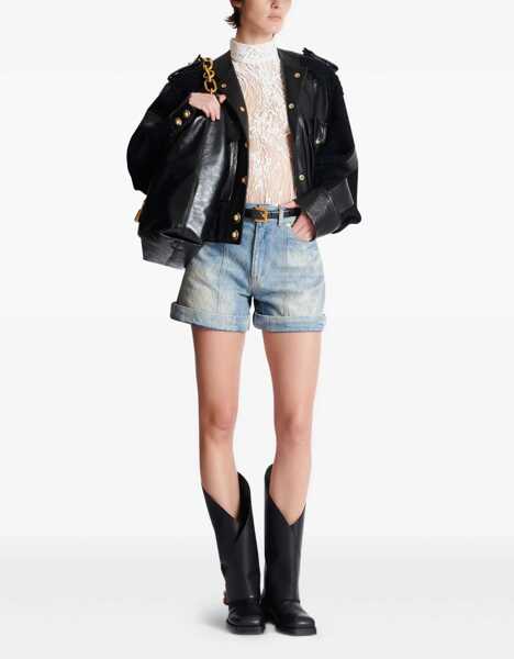 Body-uri Balmain Lace Bodysuit BLANC Femei (BM 18428470) 2