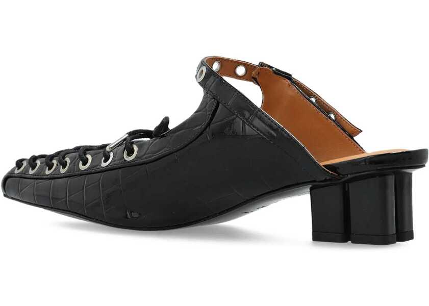 Sandale Ganni Oleatex laced Mules BLACK Femei (BM 18428494) 3