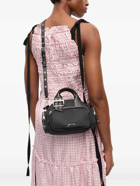 Genti de mana Ganni Polochon mini Handbag BLACK Femei (BM 18428506) 3