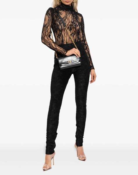 Body-uri Balmain Lace Bodysuit BLACK Femei (BM 18428632) 2