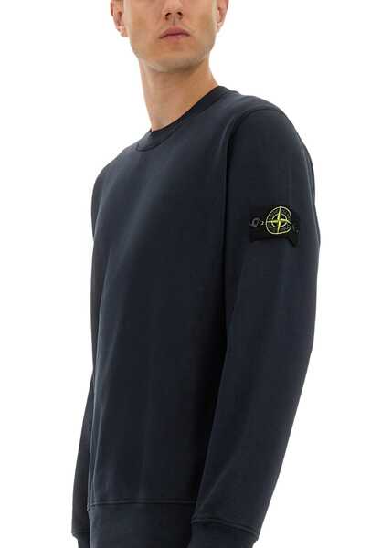 Bluze de trening Stone Island Regular Fit Sweatshirt BLUE Barbati (BM 18428674) 4