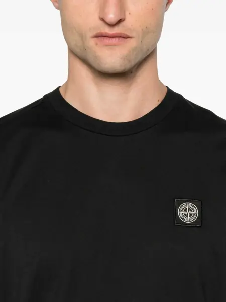 Tricouri Stone Island Slim Fit T-Shirt BLACK Barbati (BM 18428686) 4