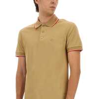 Tricouri Polo Burberry pentru Barbati - Tricouri Polo Burberry Cotton Pique Polo BEIGE Barbati (BM 18428695) - B-mall.ro