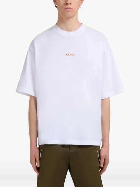 Tricouri Marni Mini Logo T-Shirt WHITE Barbati (BM 18428704) 2