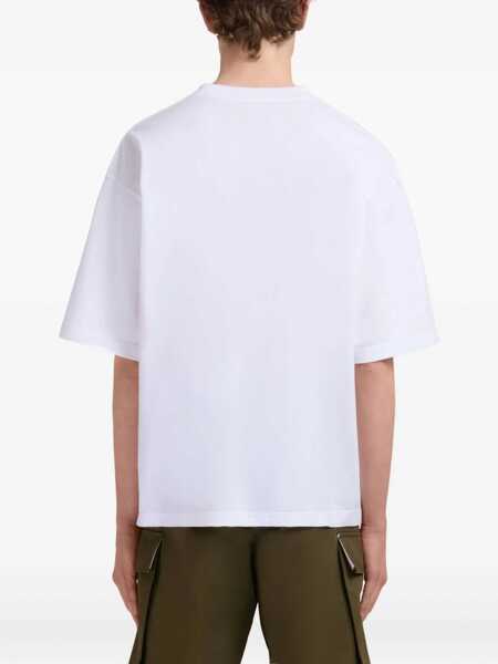 Tricouri Marni Mini Logo T-Shirt WHITE Barbati (BM 18428704) 3