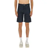Pantaloni scurti Ff Jacquard Denim Shorts Barbati