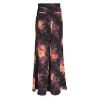Pantaloni casual ZIMMERMANN Dama - Pantaloni casual ZIMMERMANN Zimmermann Illustration Tuck Silk Trousers Black Femei (BM 18429567) - B-mall.ro