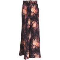 Pantaloni casual Zimmermann Illustration Tuck Silk Trousers Femei