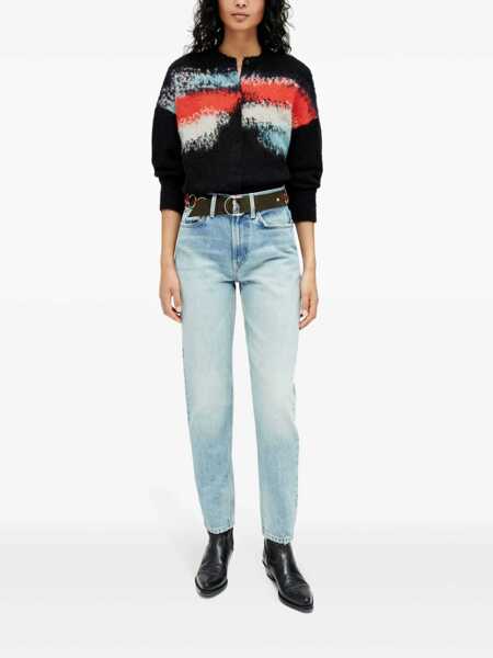 Blugi RE/DONE Re/Done High-Rise Boyfriend Jeans Navy Femei (BM 18429672) 2