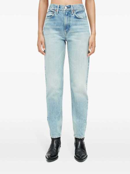 Blugi RE/DONE Re/Done High-Rise Boyfriend Jeans Navy Femei (BM 18429672) 3