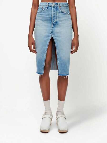 Fuste RE/DONE Re/Done Denim Skirt Navy Femei (BM 18429675) 3