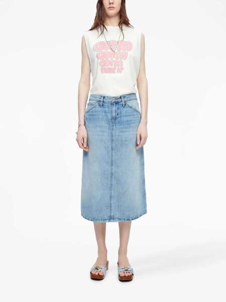 Fuste RE/DONE Re/Done Denim Skirt Navy Femei (BM 18429723) 2