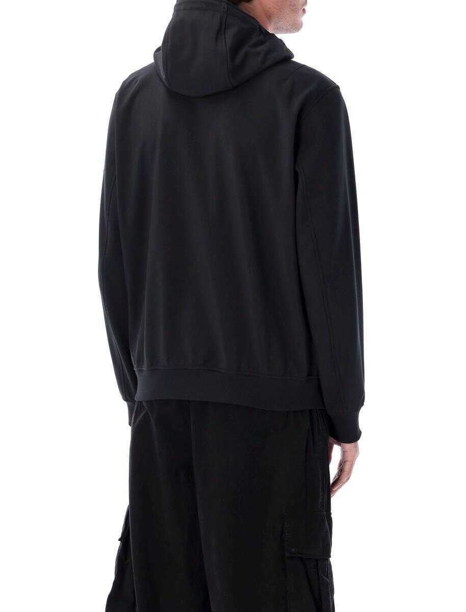 Geci Stone Island Stone Island Soft Shell-RE.Dye Technology Light Hooded Jacket Black Barbati (BM 18430128) 2