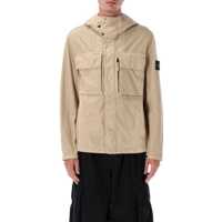 Geci Stone Island Canvas Weave Cotton Hooded Field Jacket Barbati