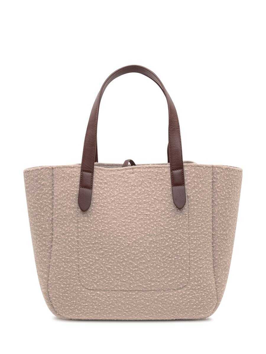 Genti de mana JW Anderson JW Anderson Tote Bag With Straps Beige Femei (BM 18431823) 3