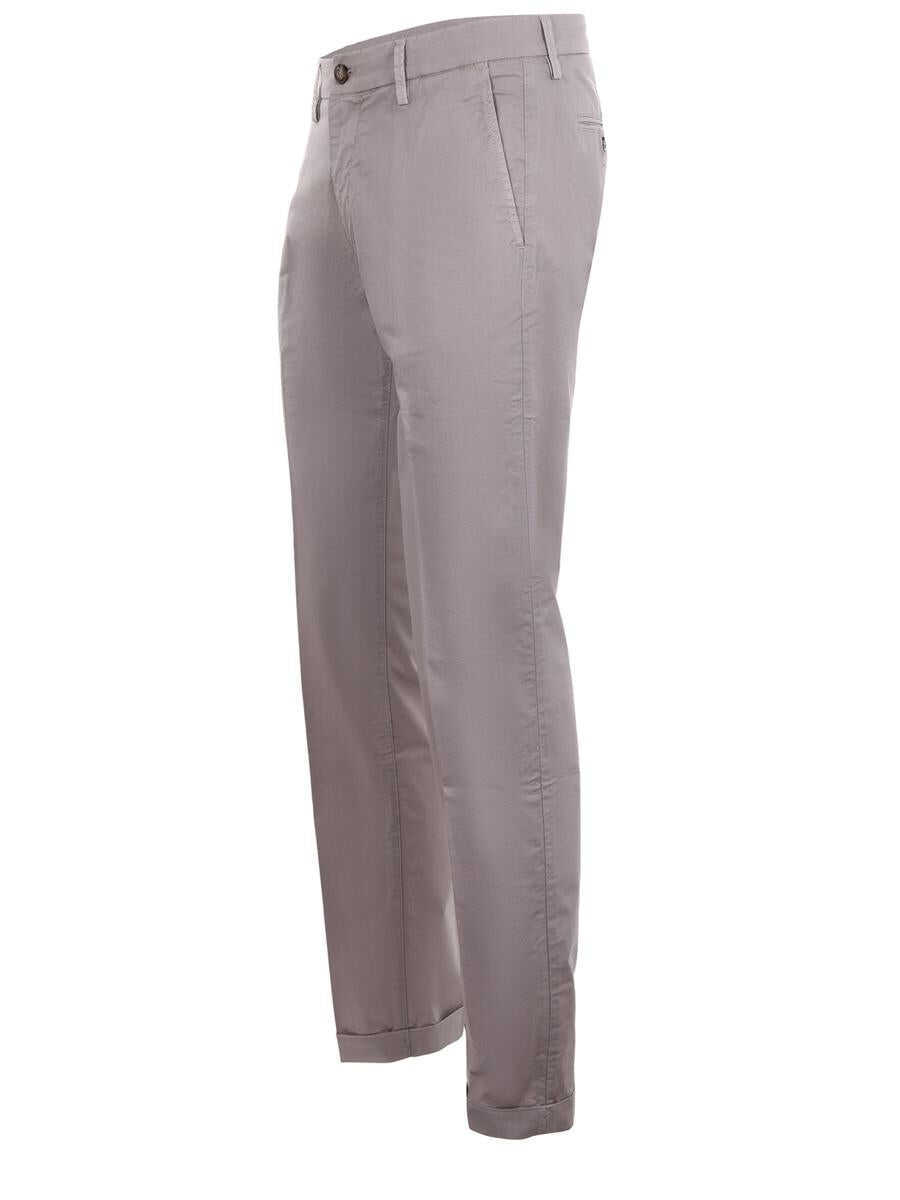 Pantaloni RE-HASH Re-Hash  Trousers In Stretch Cotton Grey Barbati (BM 18432432) 2