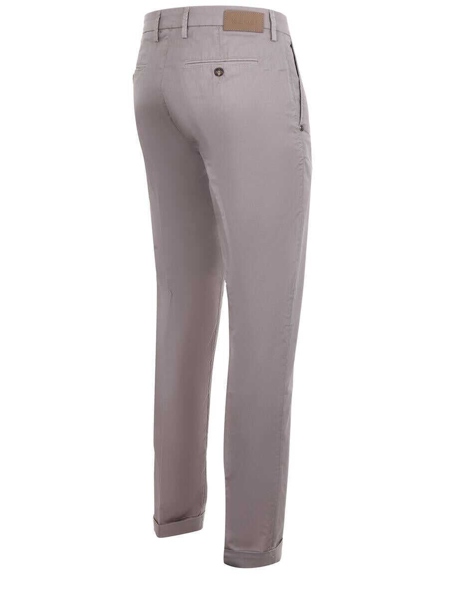 Pantaloni RE-HASH Re-Hash  Trousers In Stretch Cotton Grey Barbati (BM 18432432) 3