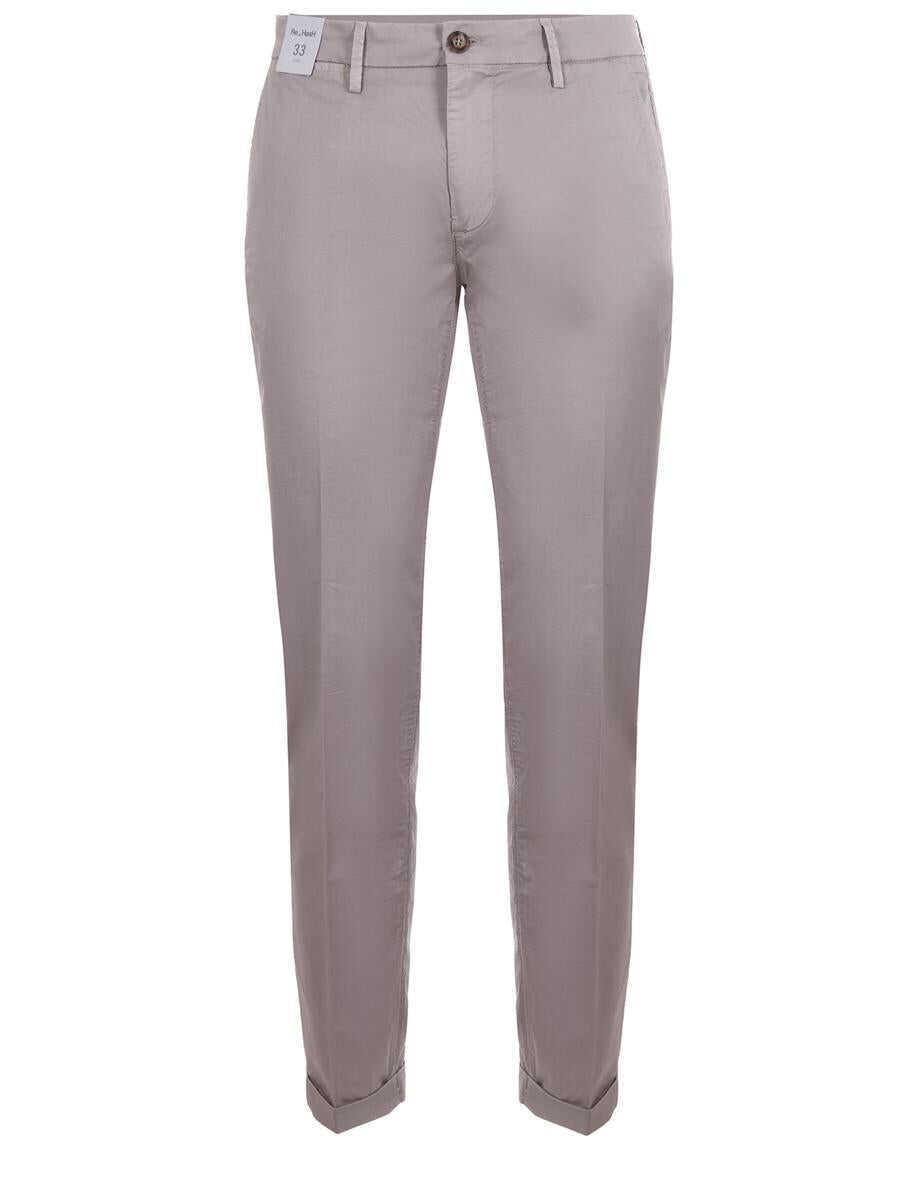Pantaloni RE-HASH Re-Hash  Trousers In Stretch Cotton Grey Barbati (BM 18432432) 1